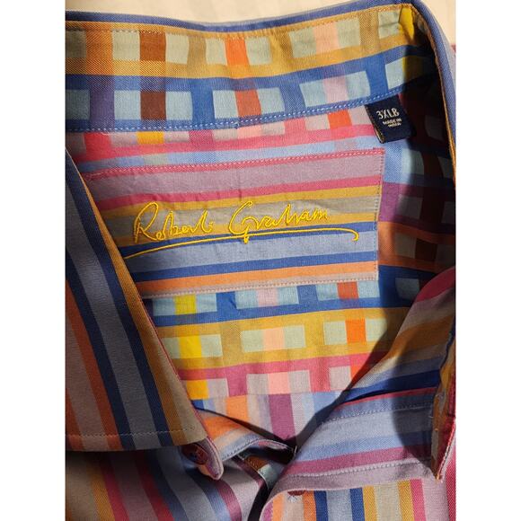 ROBERT GRAHAM 3XLB Long Sleeve Multicolored Dress Shirt - Picture 8 of 9
